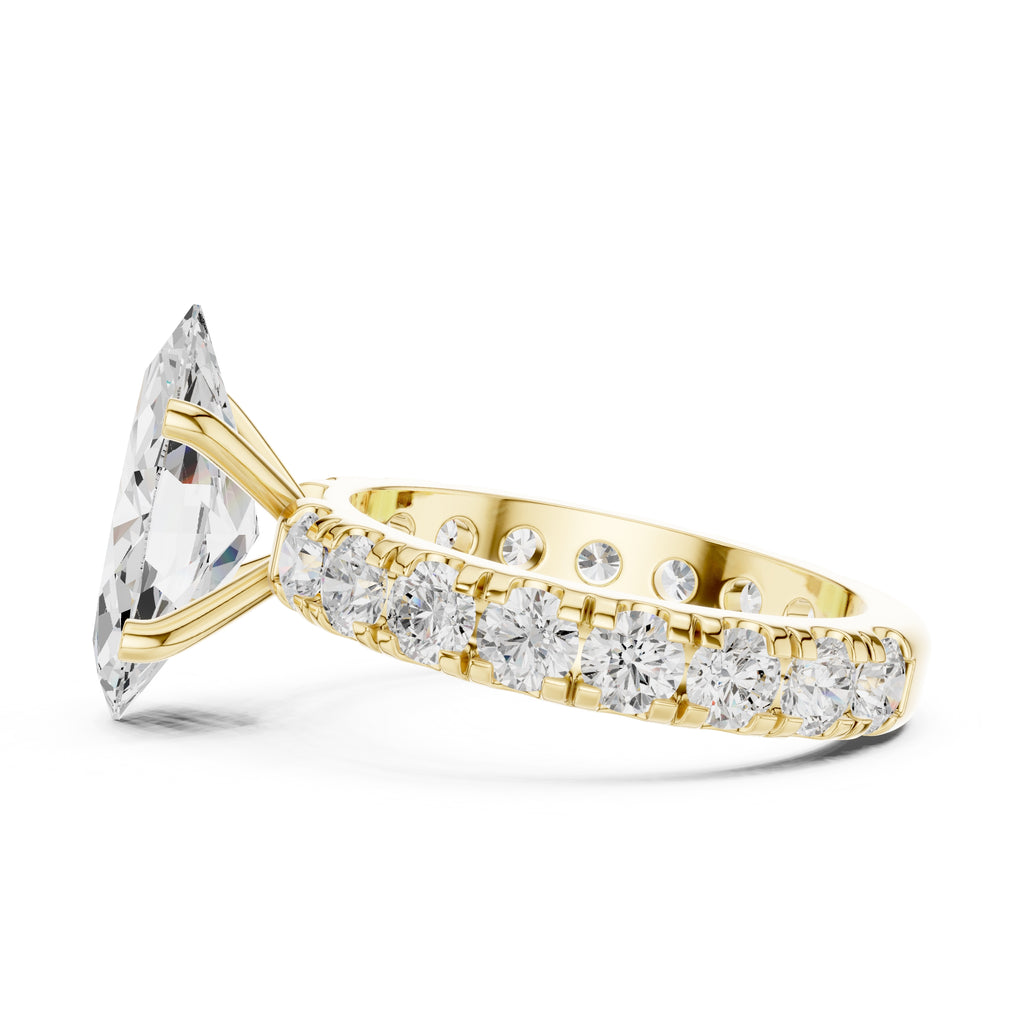 The Majestic Eternity Setting 3ct Yellow Gold Marquise