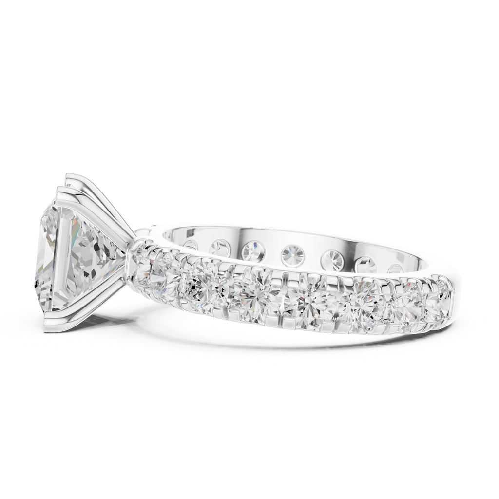 The Majestic Eternity Setting 3ct White Gold Princess