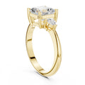 The Lumina Trilogy 3ct Yellow Gold Asscher