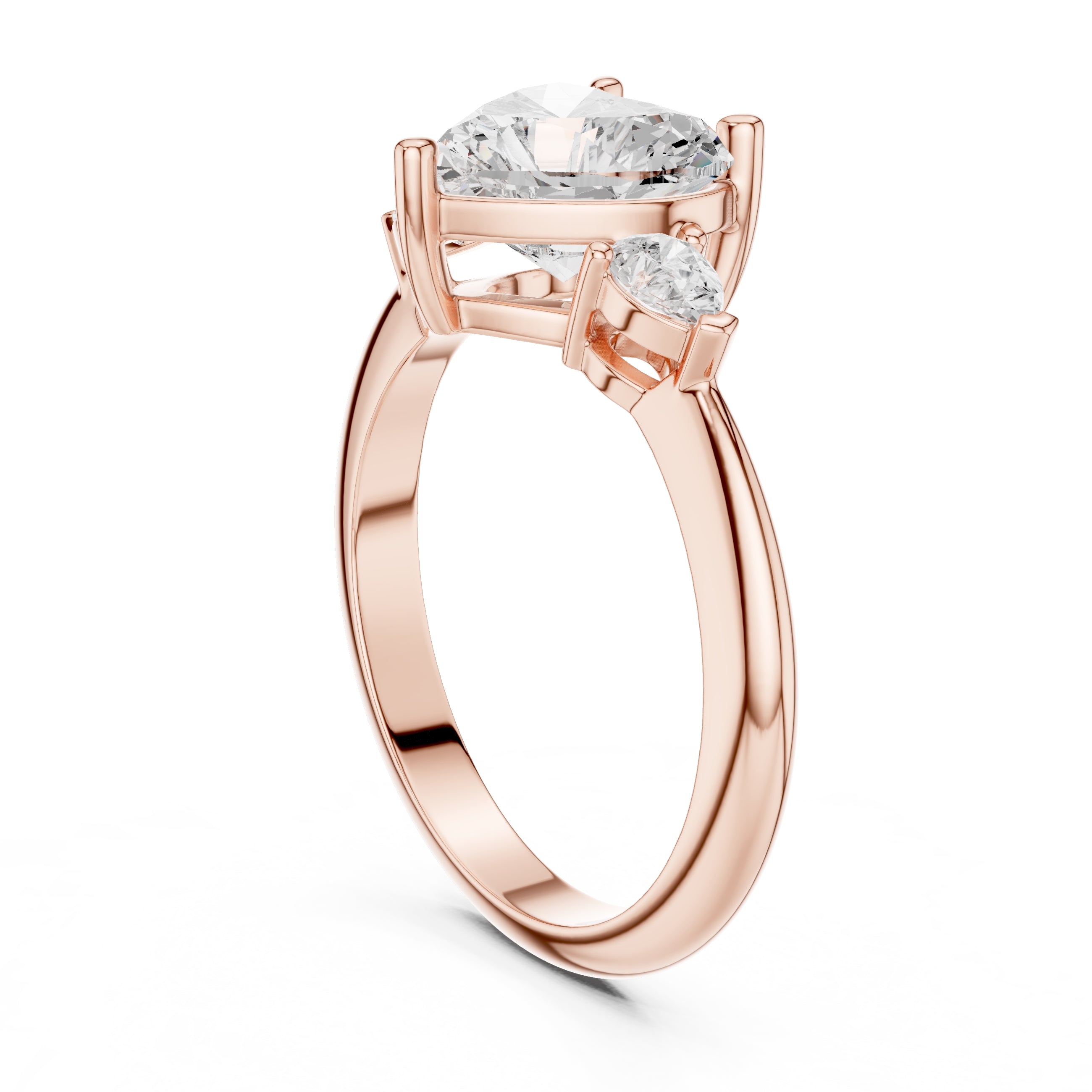 The Lumina Trilogy 3ct Rose Gold Heart