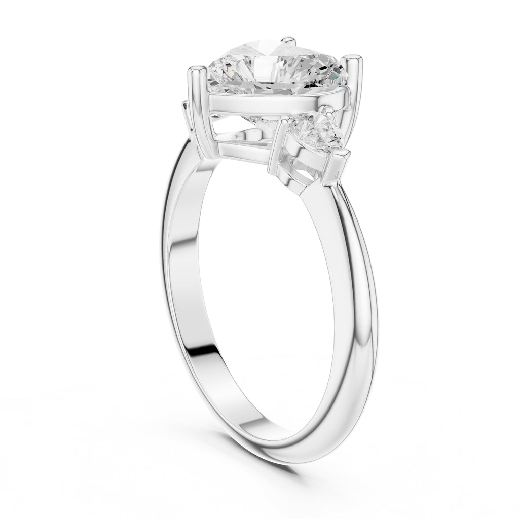The Lumina Trilogy 3ct White Gold Heart