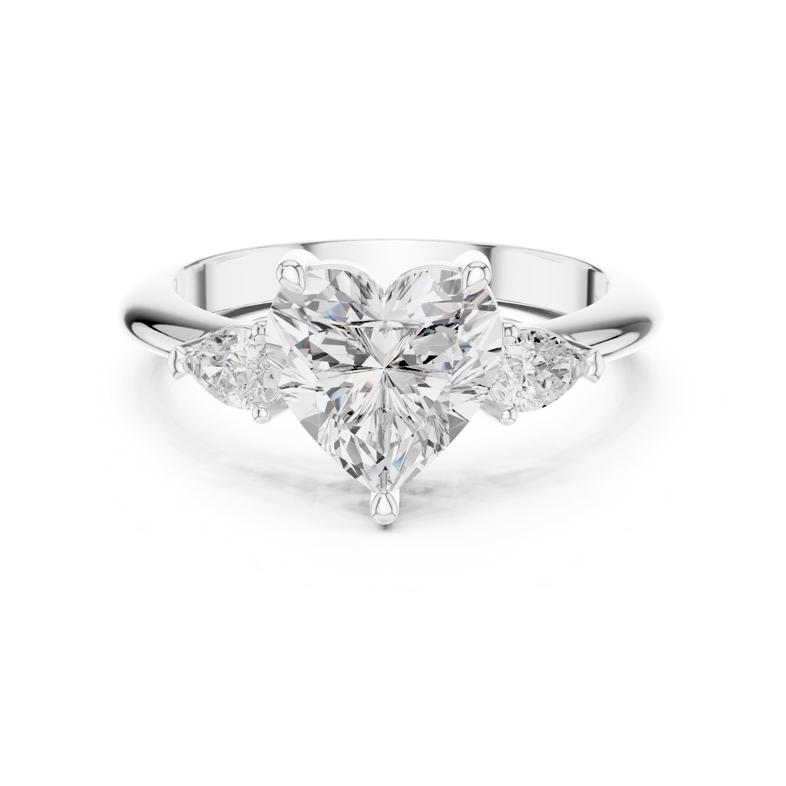The Lumina Trilogy 3ct White Gold Heart