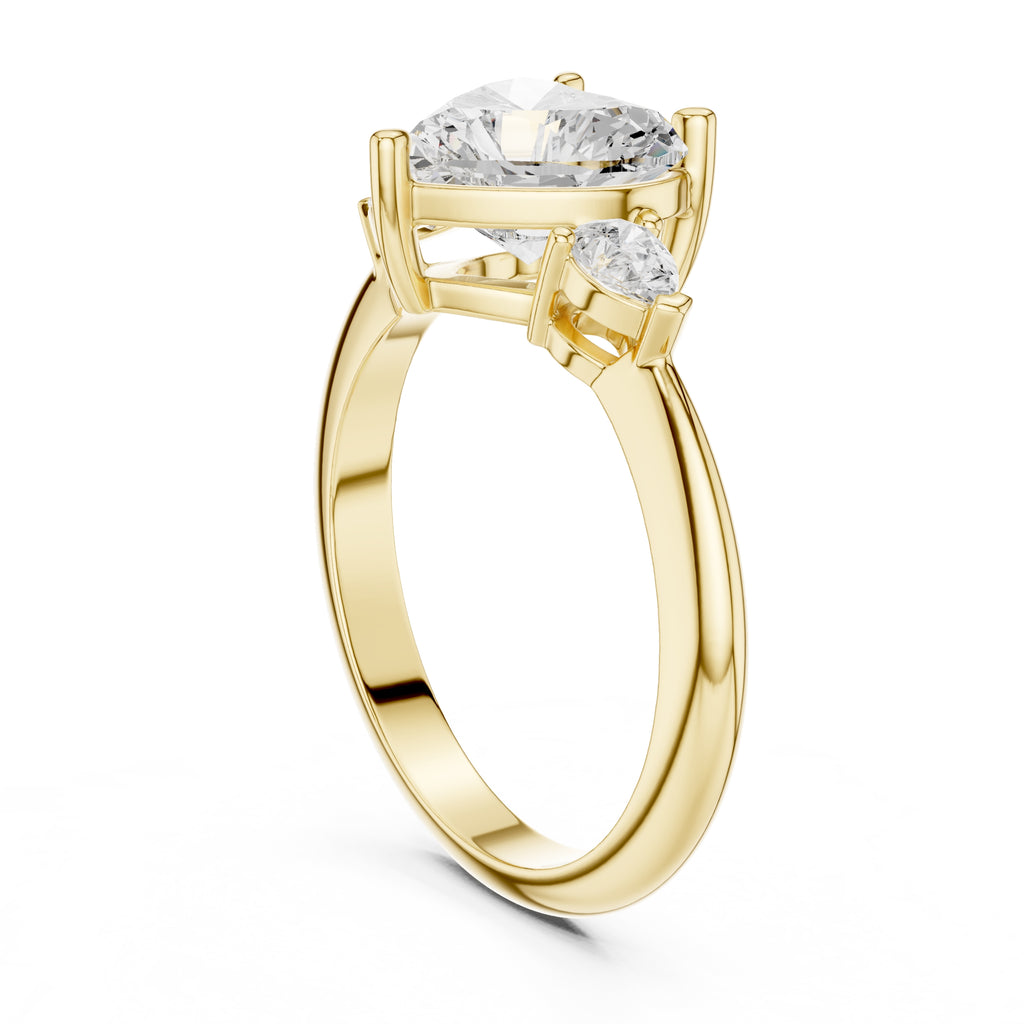 The Lumina Trilogy 3ct Yellow Gold Heart