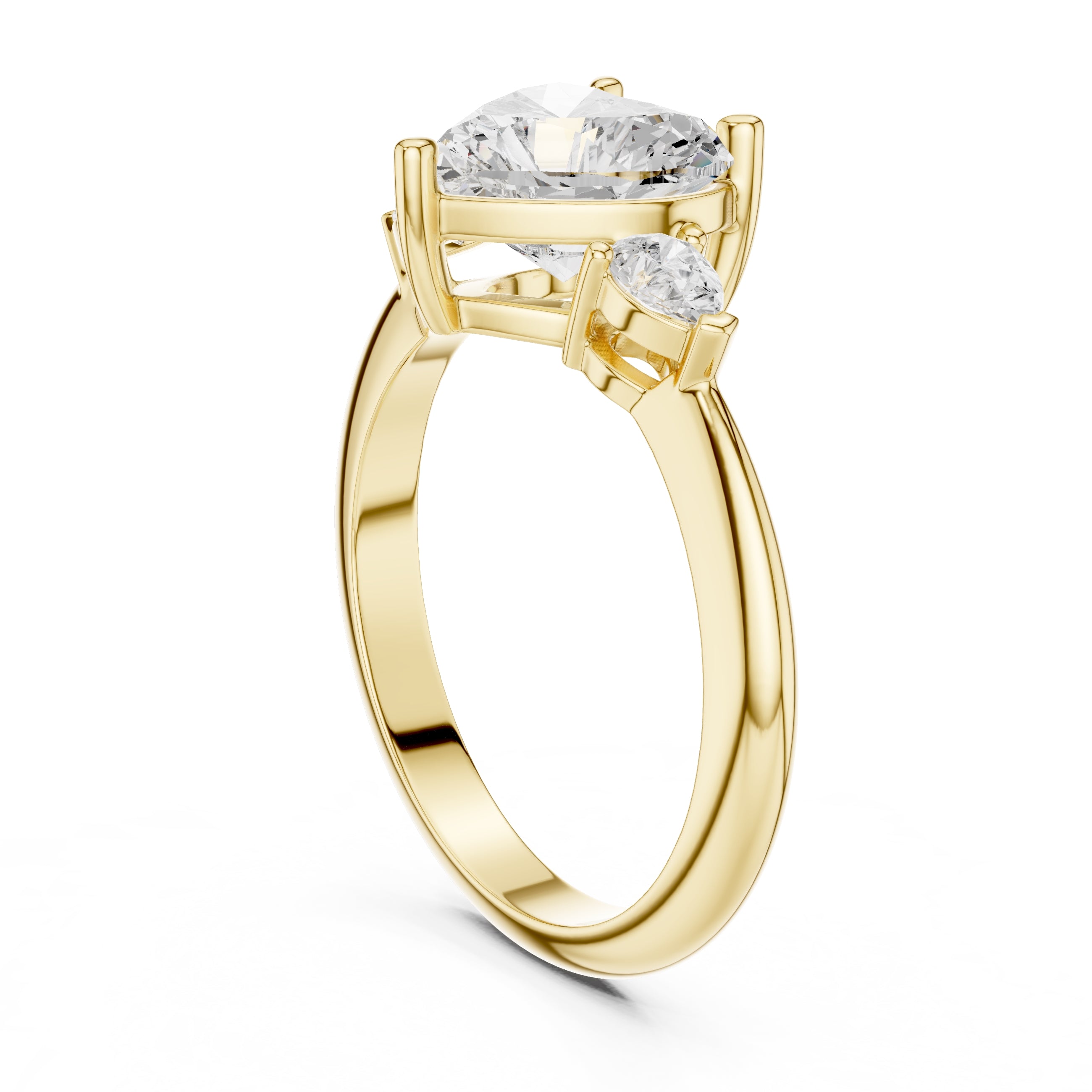 The Lumina Trilogy 3ct Yellow Gold Heart