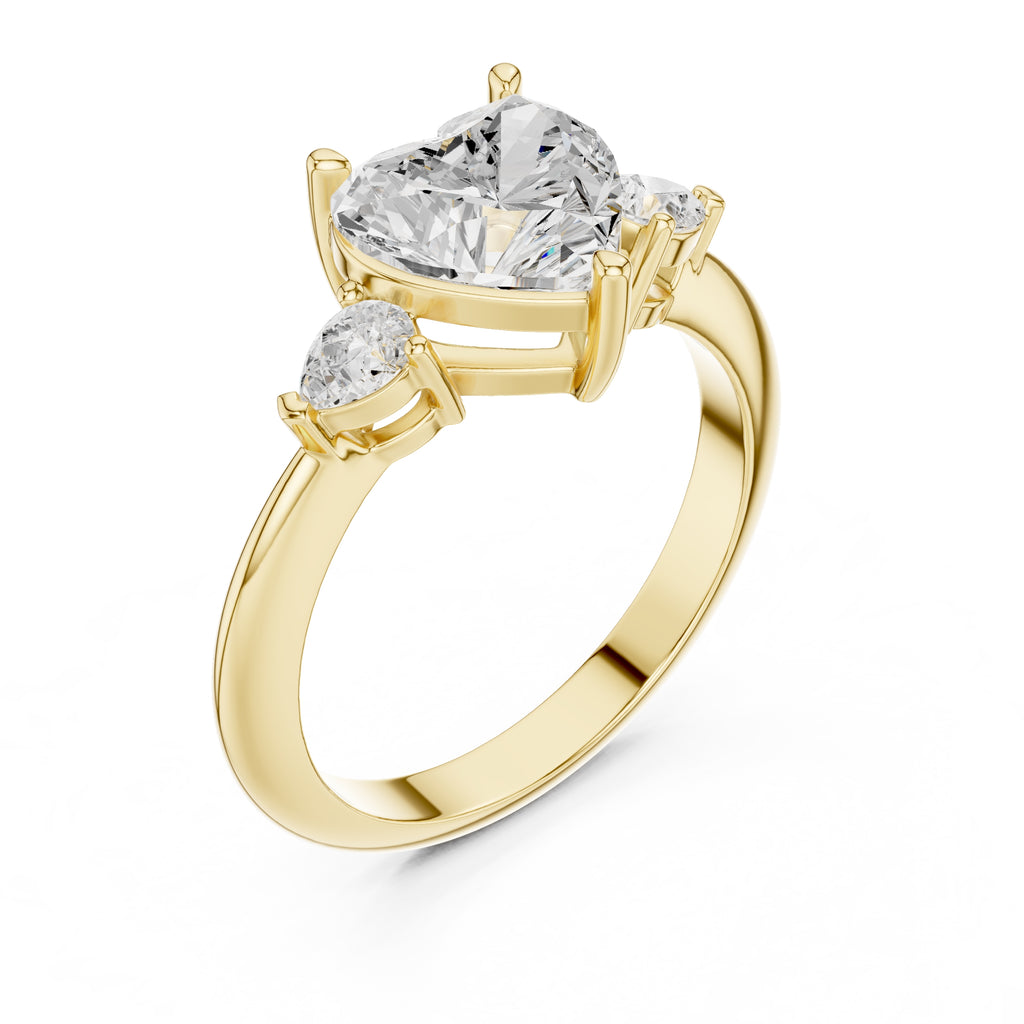 The Lumina Trilogy 3ct Yellow Gold Heart