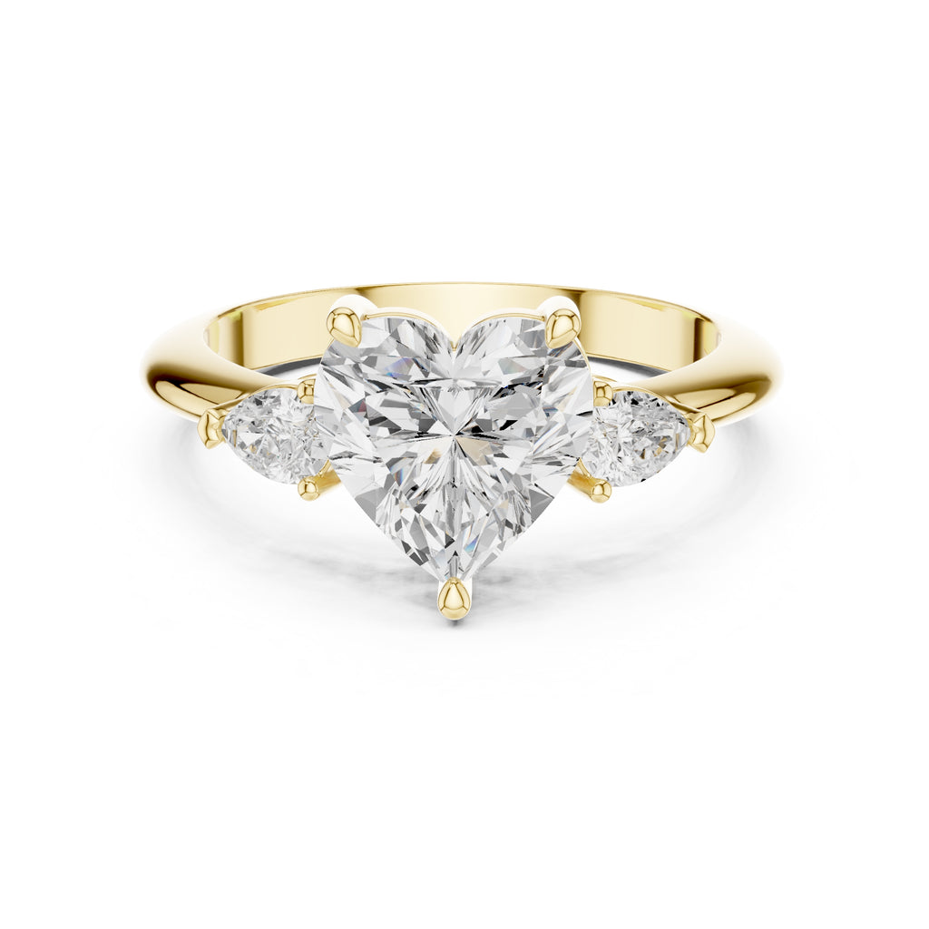 The Lumina Trilogy 3ct Yellow Gold Heart