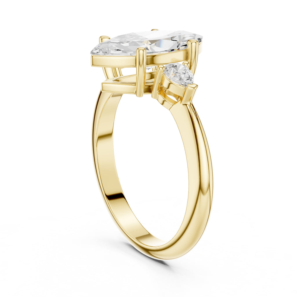 The Lumina Trilogy 3ct Yellow Gold Marquise