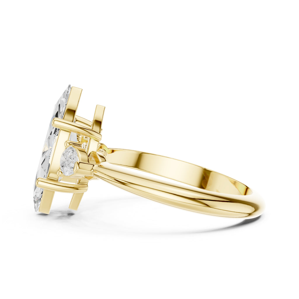 The Lumina Trilogy 3ct Yellow Gold Marquise