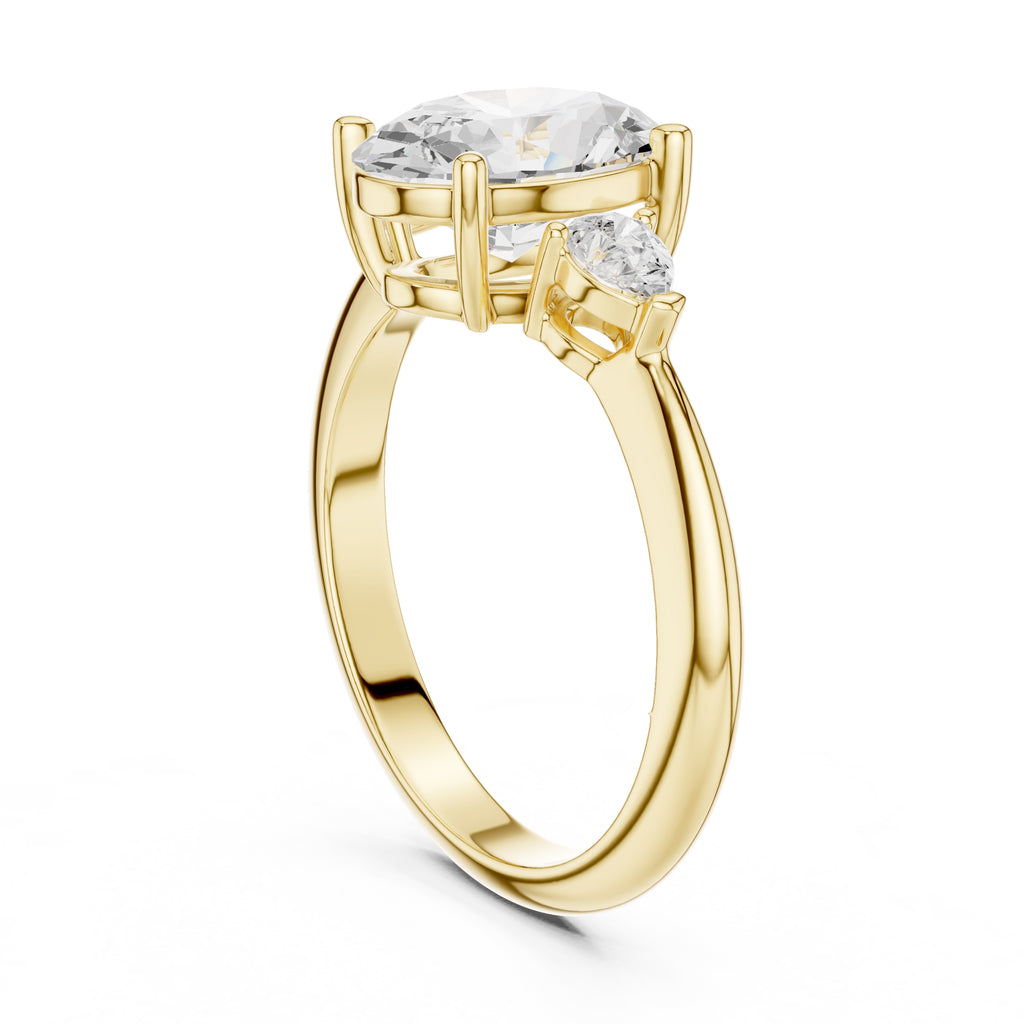 The Lumina Trilogy 3ct Yellow Gold Oval