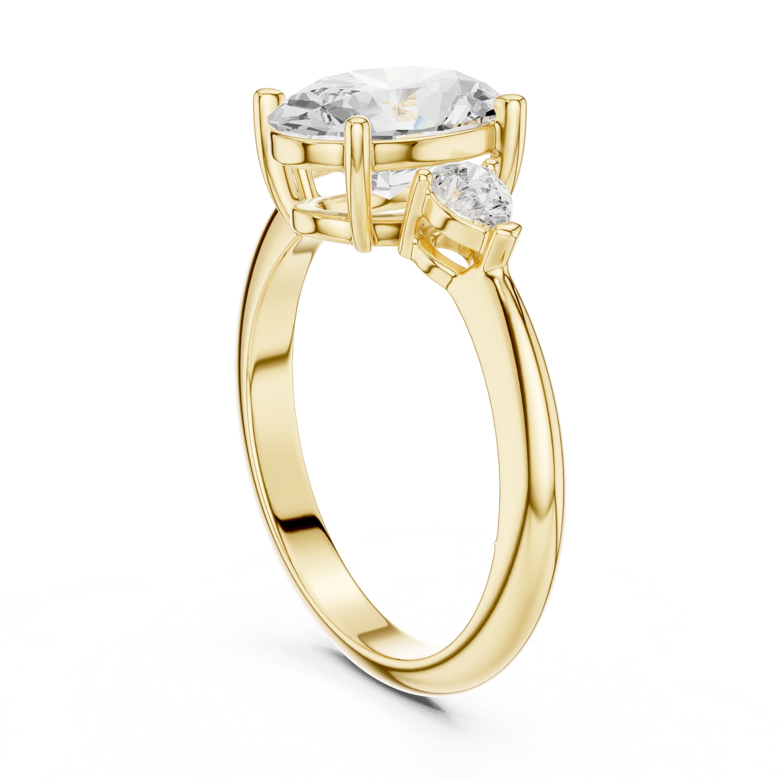 The Lumina Trilogy 3ct Yellow Gold Oval