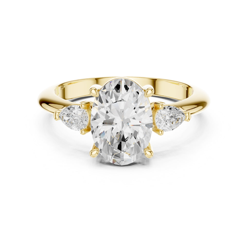 The Lumina Trilogy 3ct Yellow Gold Oval