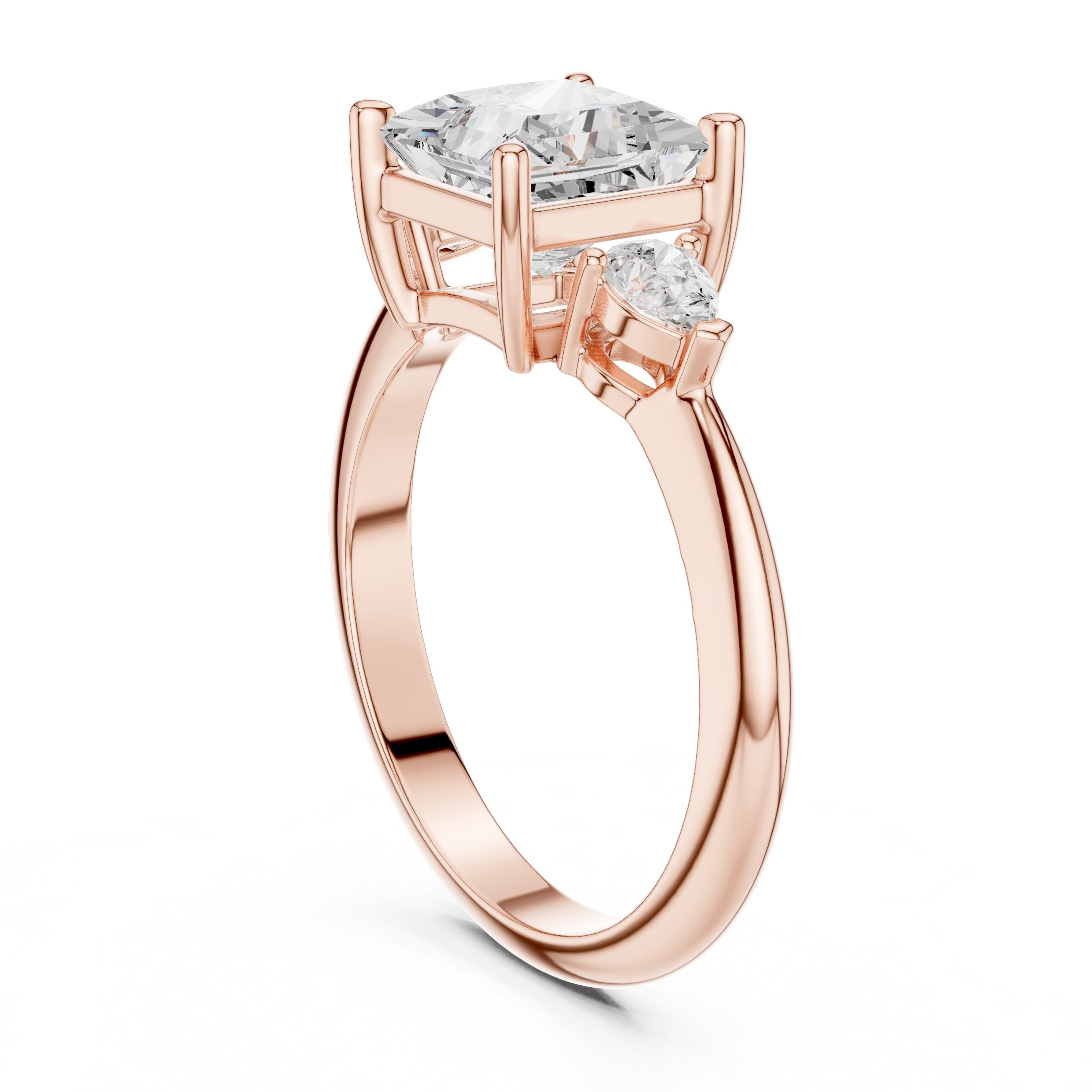 The Lumina Trilogy 3ct Rose Gold Princess