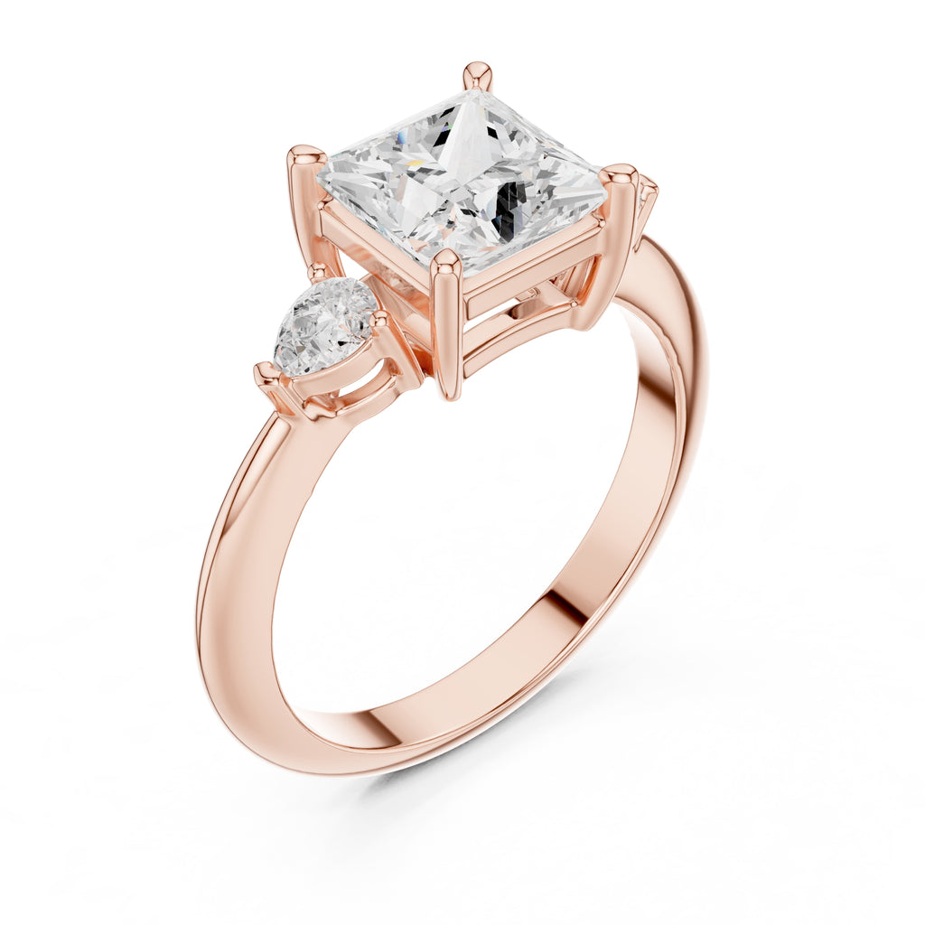 The Lumina Trilogy 3ct Rose Gold Princess