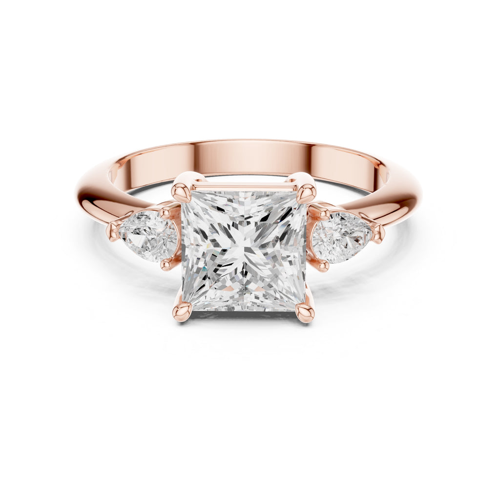 The Lumina Trilogy 3ct Rose Gold Princess