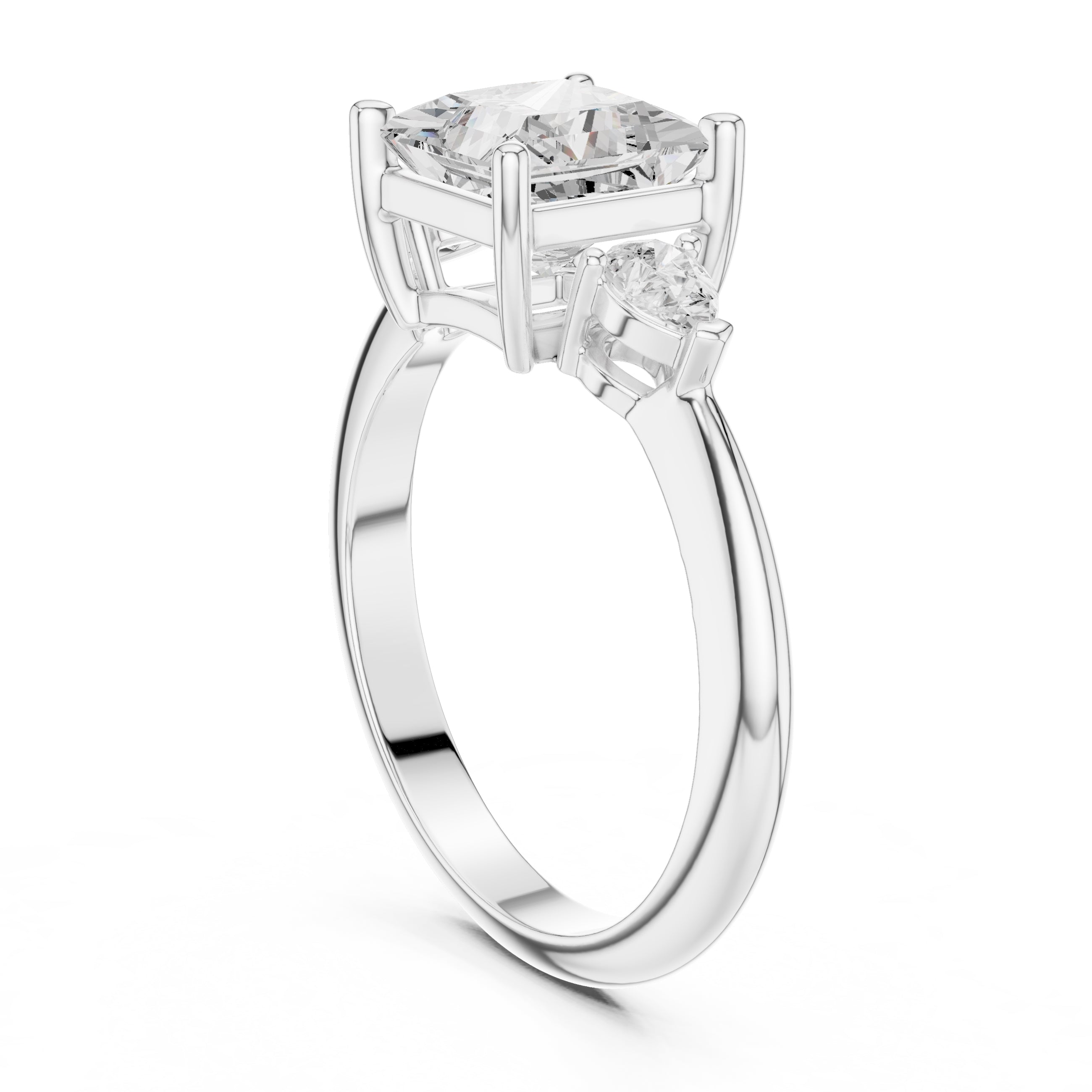The Lumina Trilogy 3ct White Gold Princess