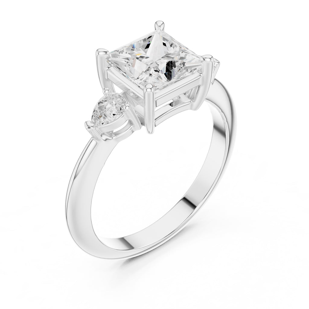 The Lumina Trilogy 3ct White Gold Princess