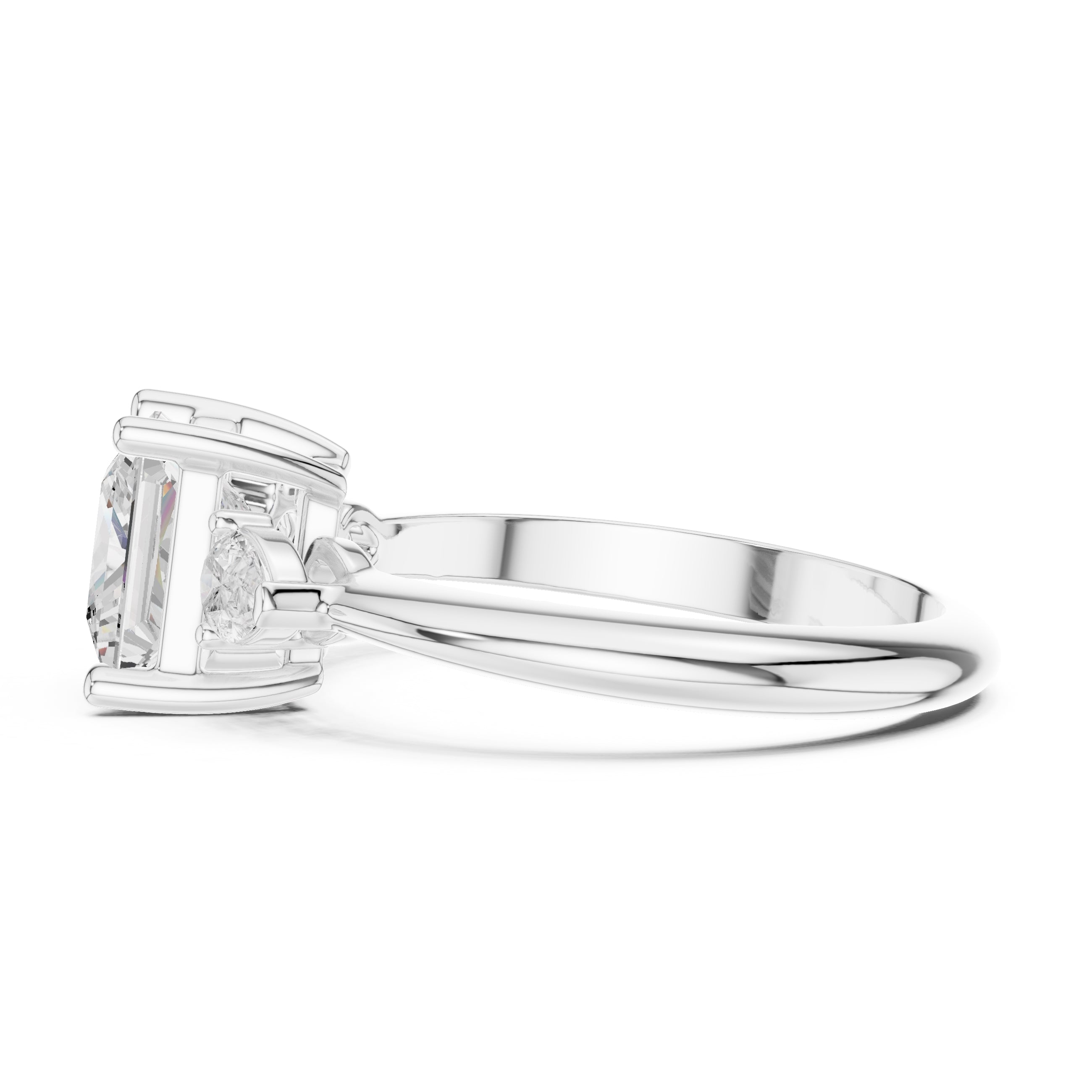 The Lumina Trilogy 3ct White Gold Princess