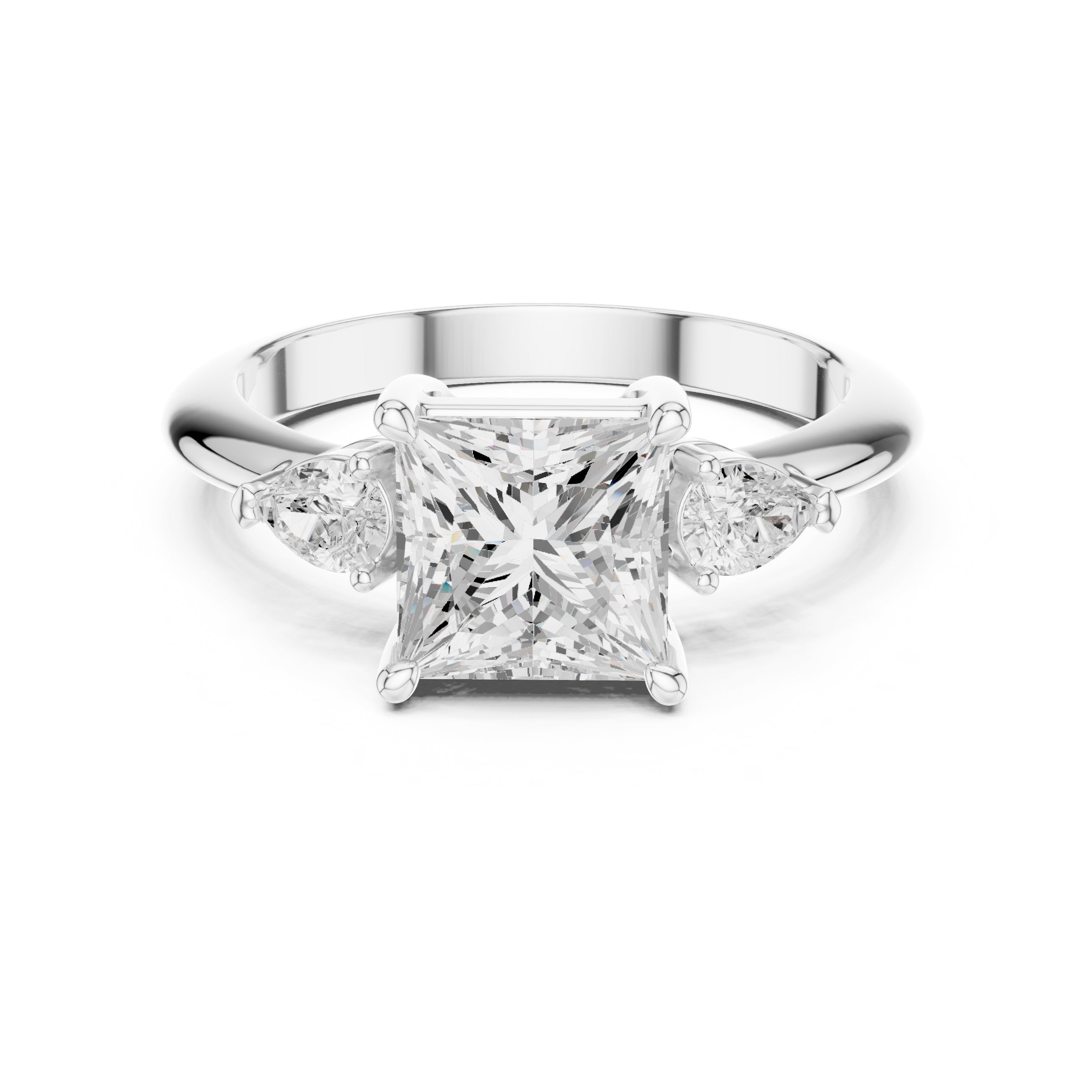 The Lumina Trilogy 3ct White Gold Princess