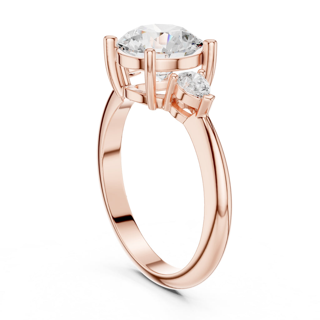 The Lumina Trilogy 3ct Rose Gold Round