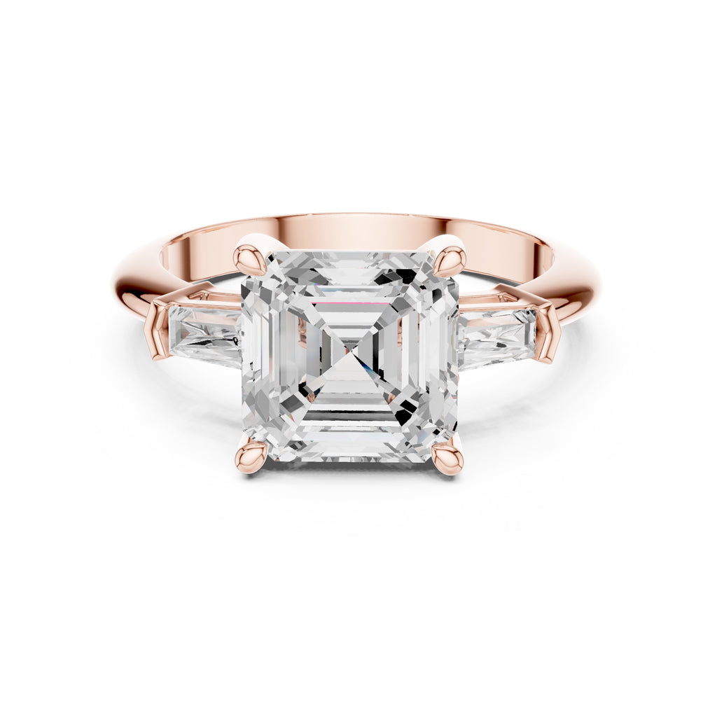 The Promise Trilogy 3ct Rose Gold Asscher