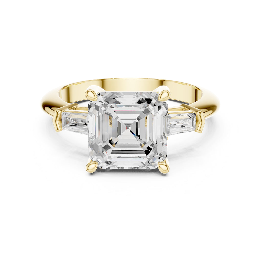 The Promise Trilogy 3ct Yellow Gold Asscher
