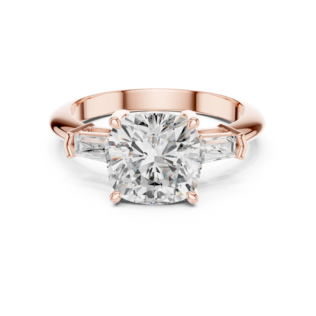 The Promise Trilogy 3ct Rose Gold Cushion