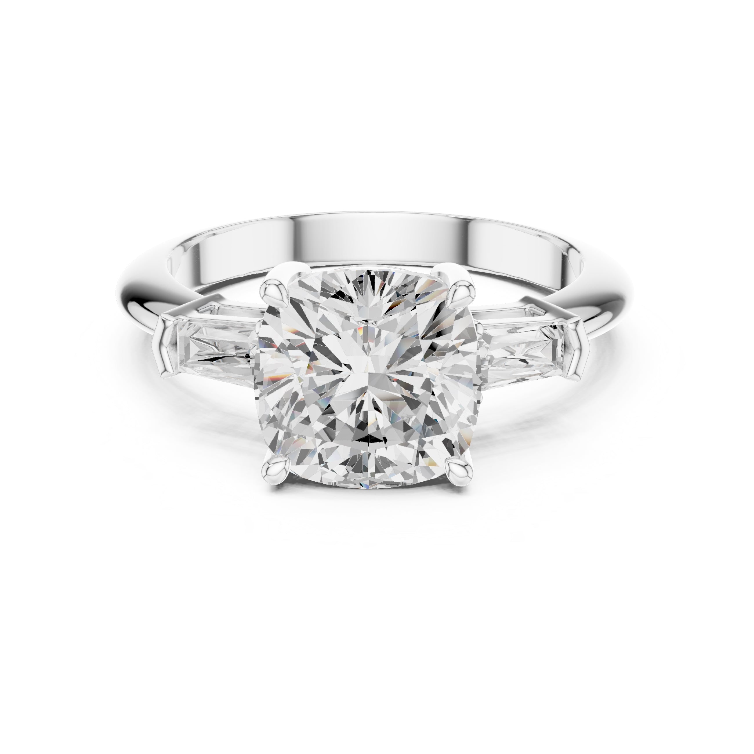 The Promise Trilogy 3ct White Gold Cushion