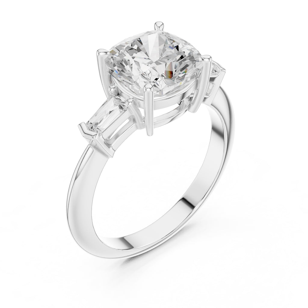 The Promise Trilogy 3ct White Gold Cushion