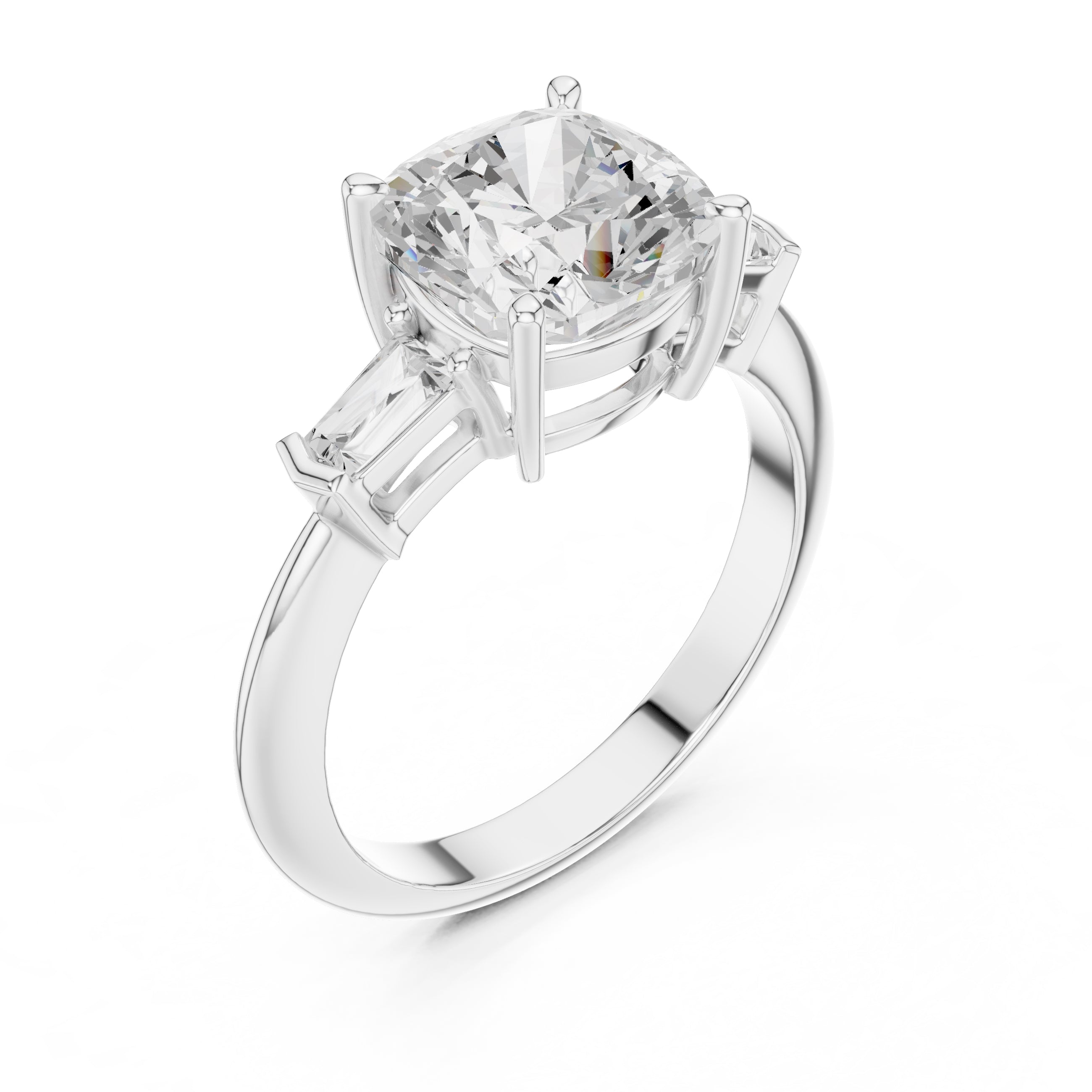 The Promise Trilogy 3ct White Gold Cushion