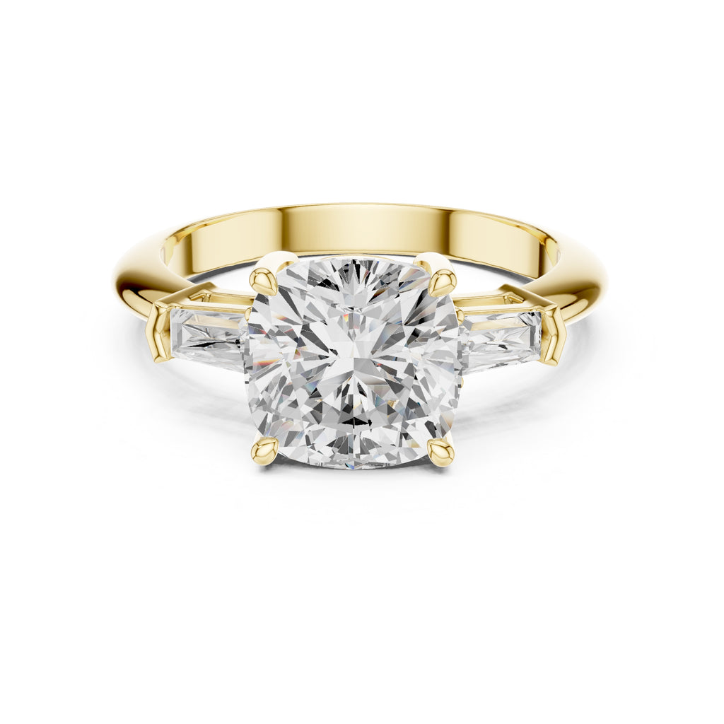The Promise Trilogy 3ct Yellow Gold Cushion