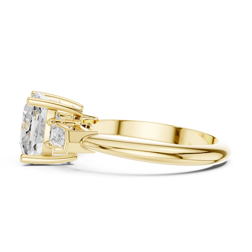 The Promise Trilogy 3ct Yellow Gold Cushion