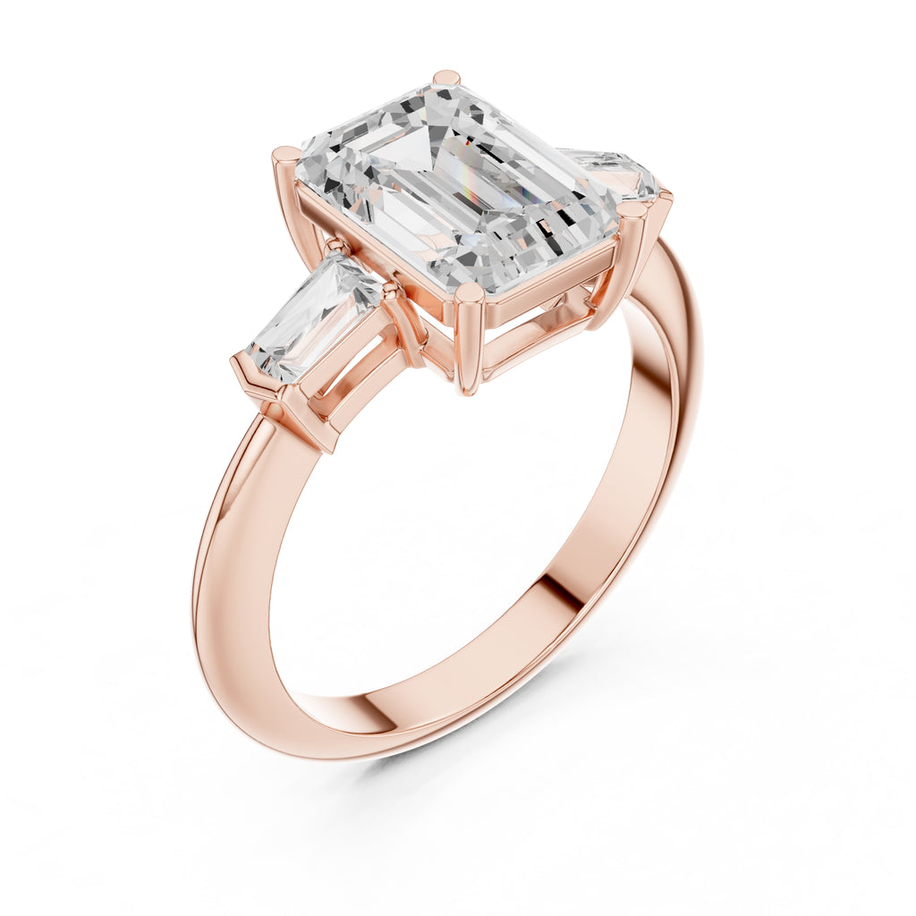 The Promise Trilogy 3ct Rose Gold Emerald