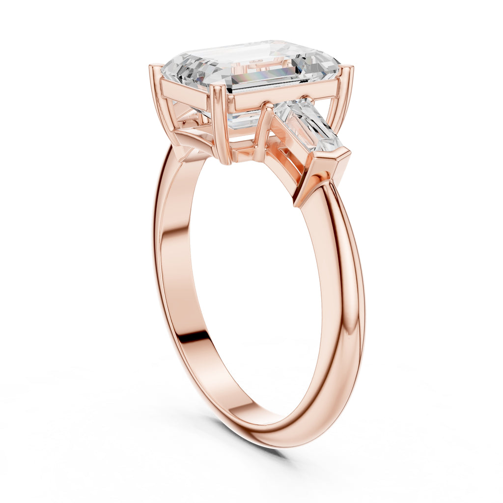 The Promise Trilogy 3ct Rose Gold Emerald