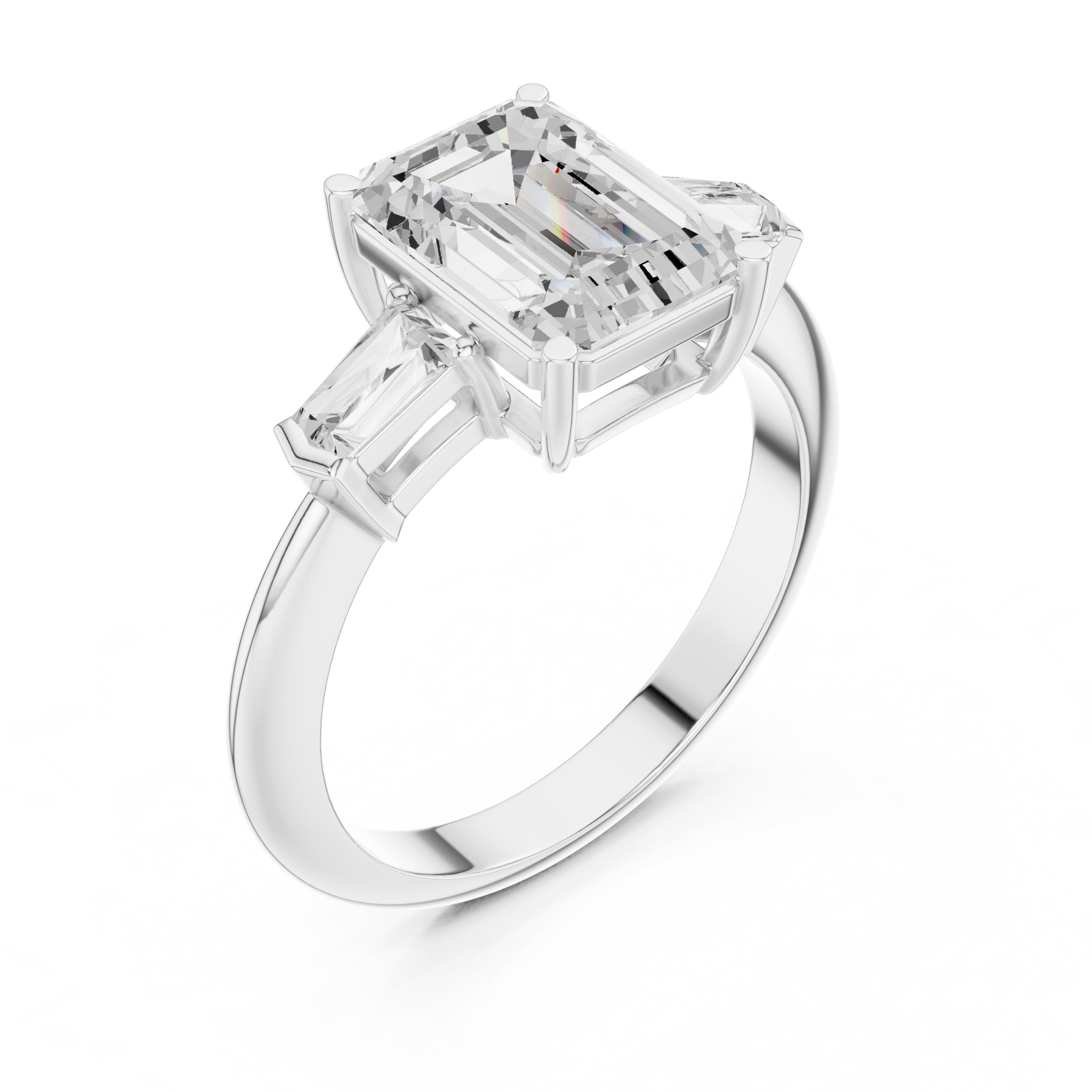 The Promise Trilogy 3ct White Gold Emerald