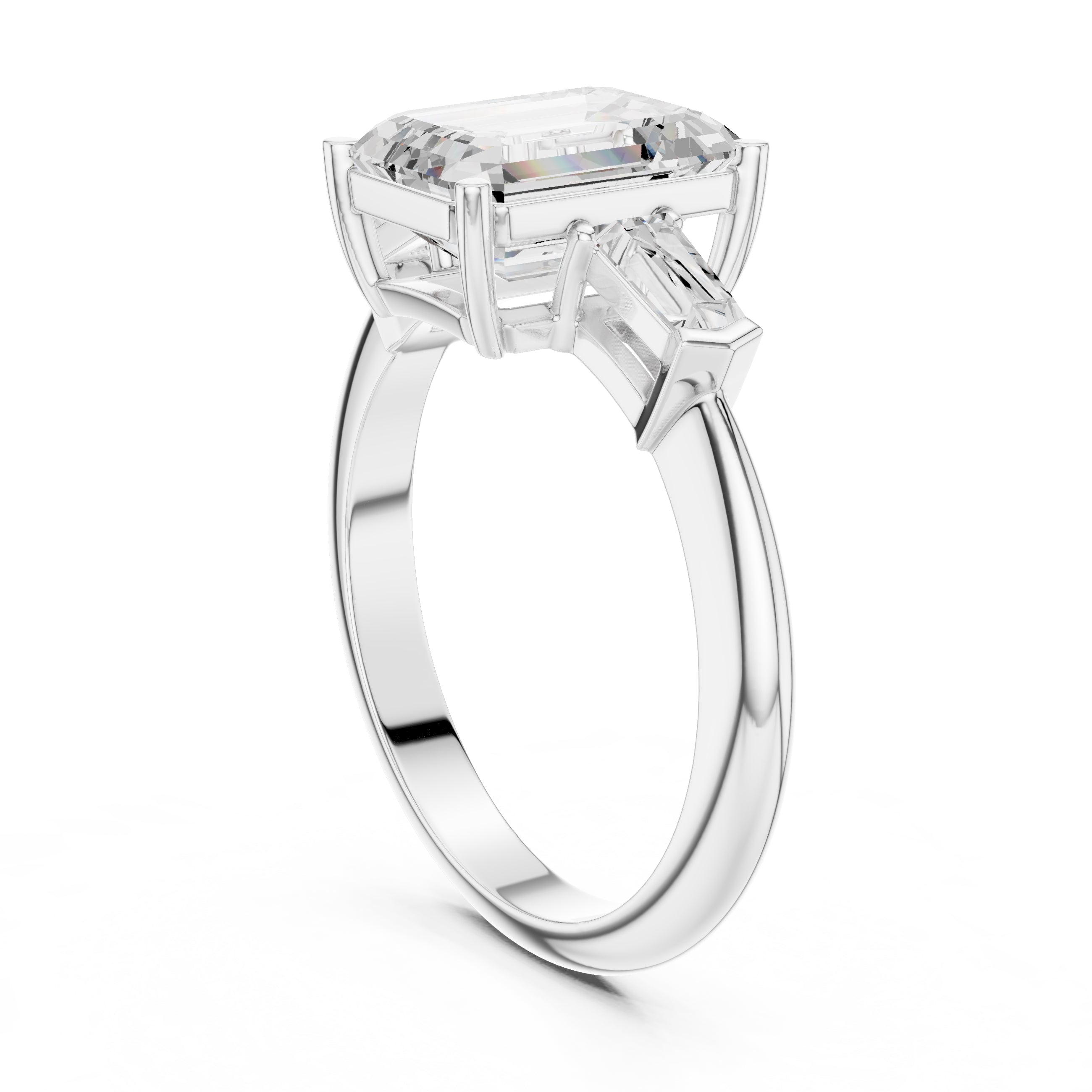 The Promise Trilogy 3ct White Gold Emerald