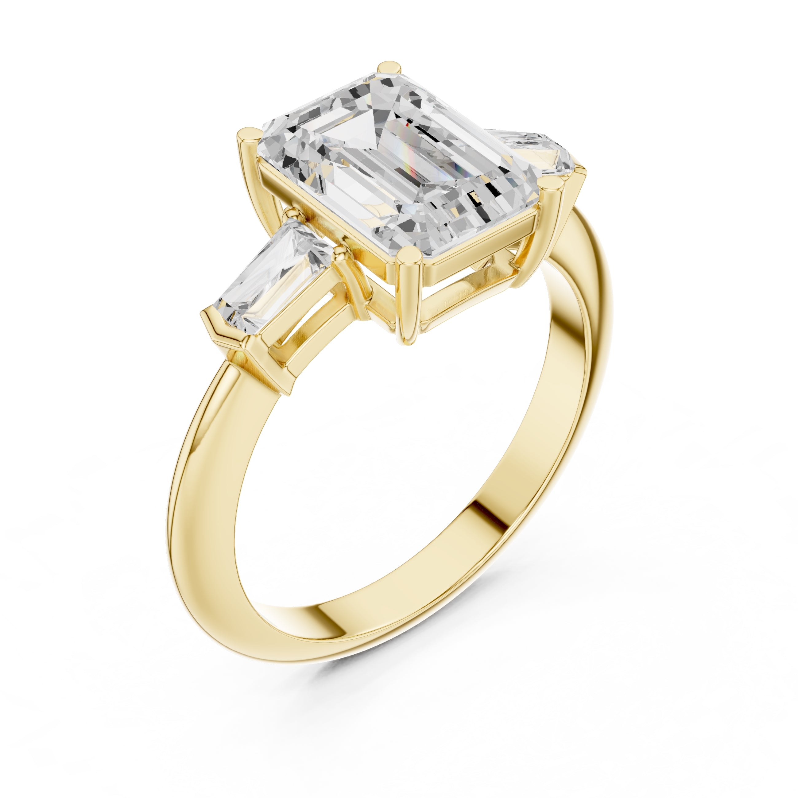 The Promise Trilogy 3ct Yellow Gold Emerald