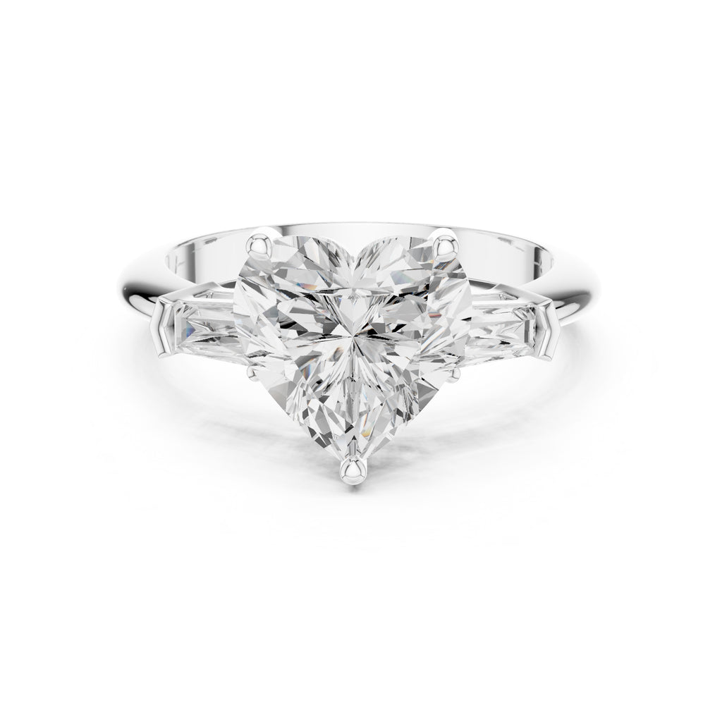 The Promise Trilogy 3ct White Gold Heart