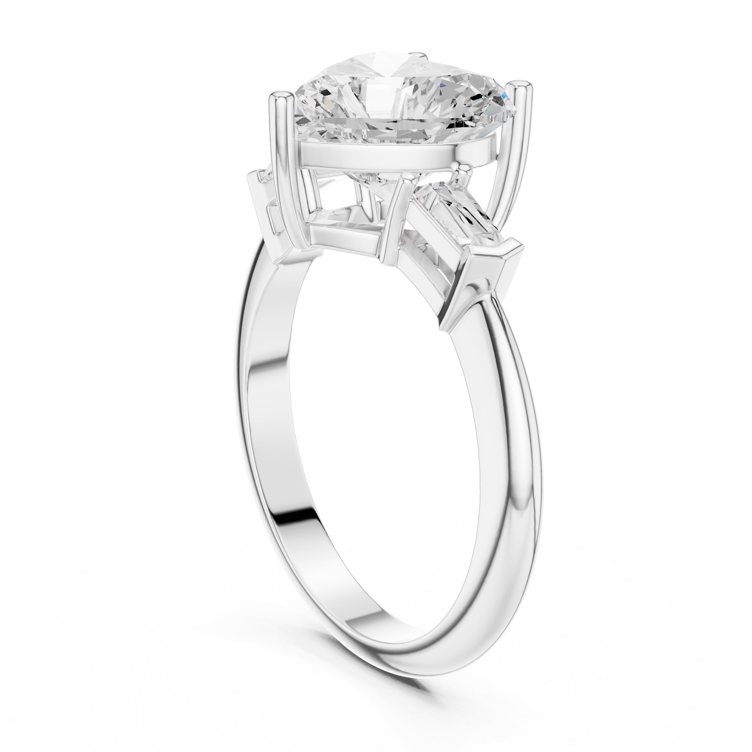 The Promise Trilogy 3ct White Gold Heart