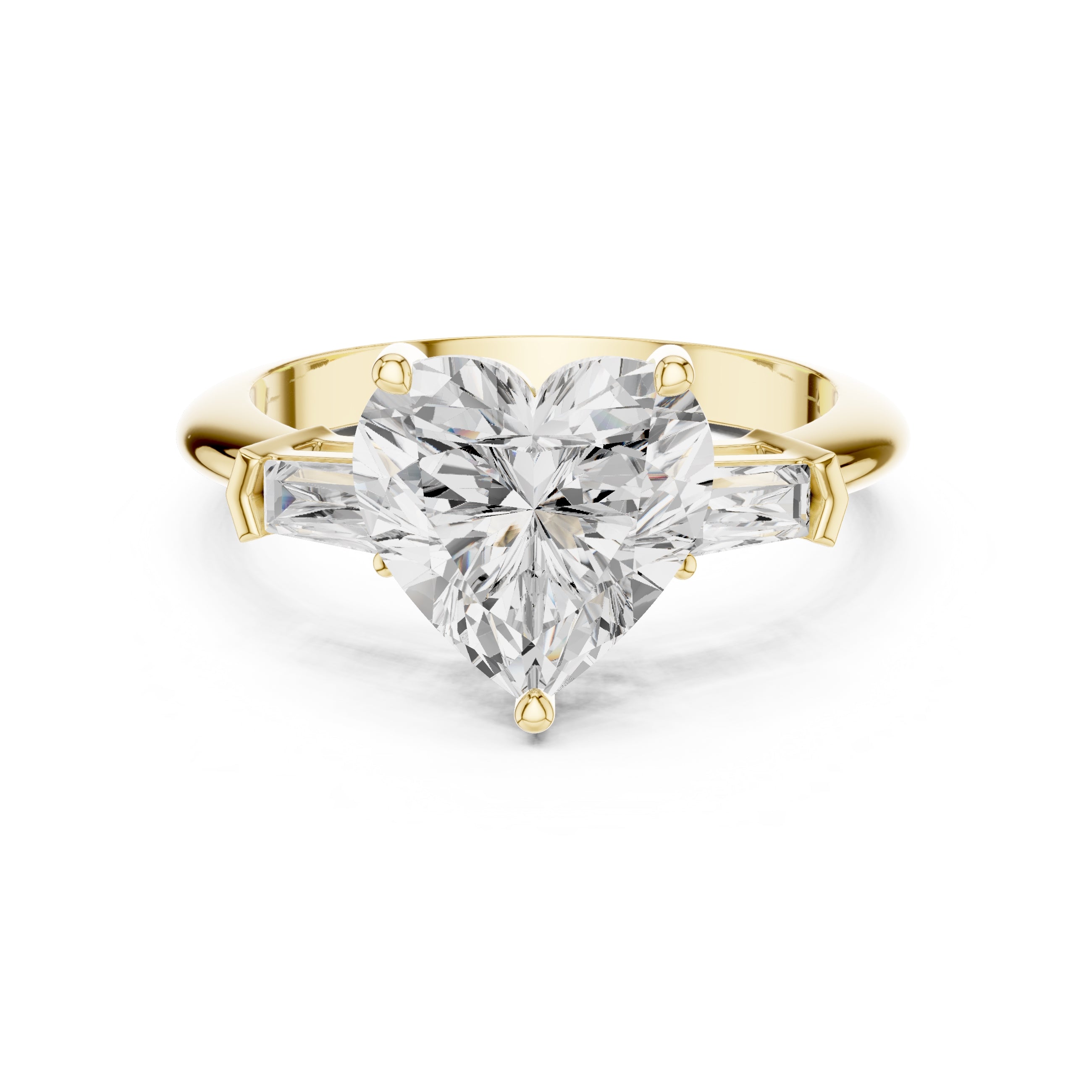 The Promise Trilogy 3ct Yellow Gold Heart