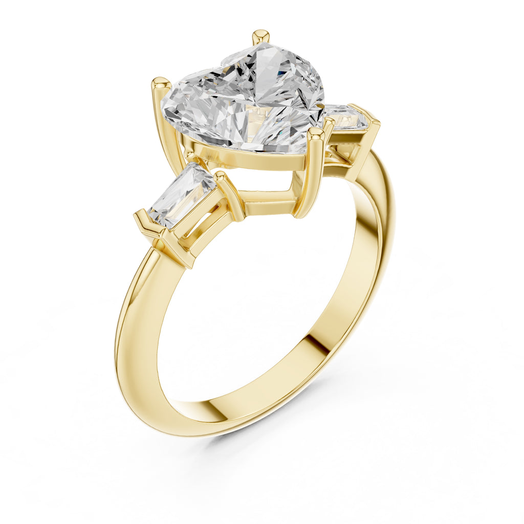 The Promise Trilogy 3ct Yellow Gold Heart