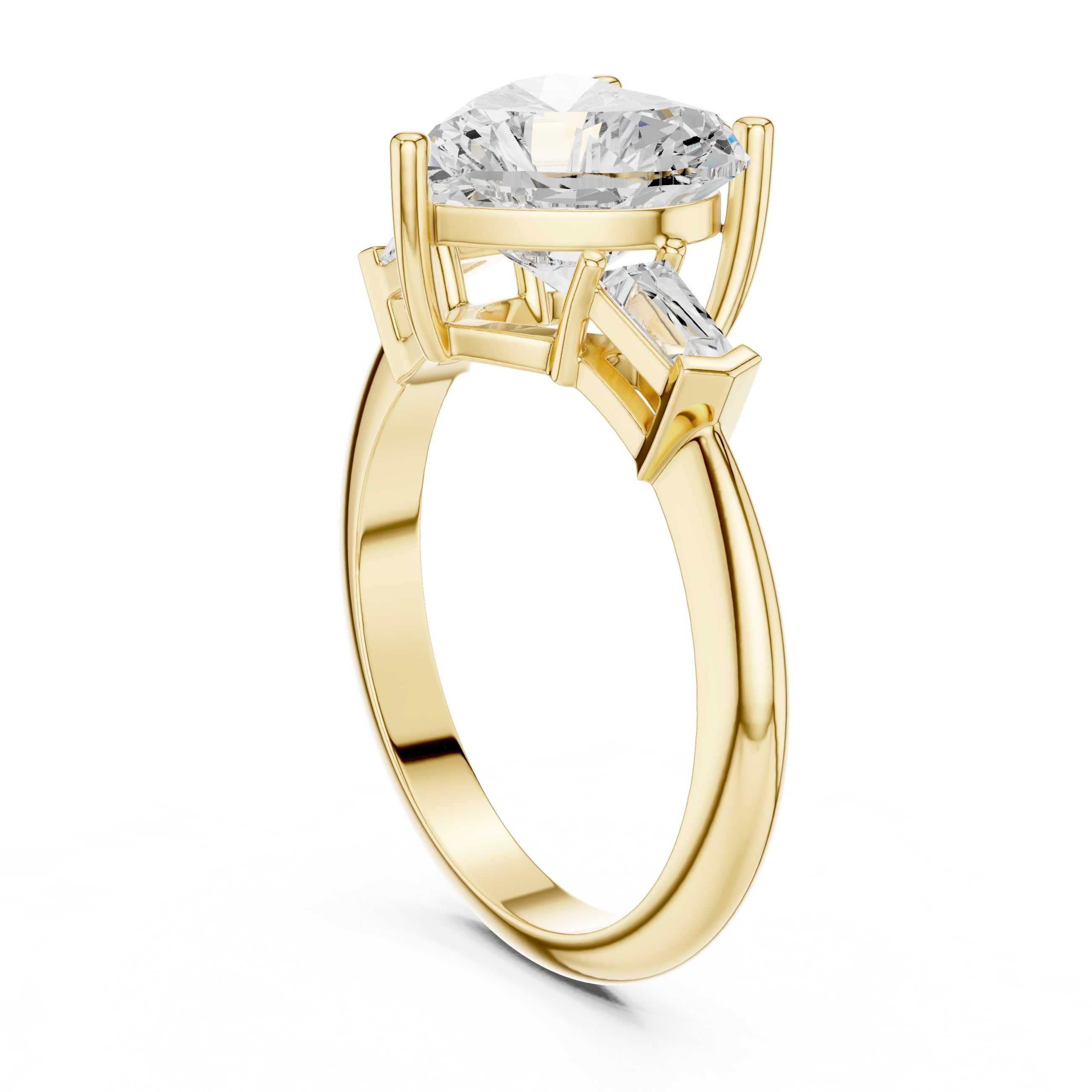 The Promise Trilogy 3ct Yellow Gold Heart