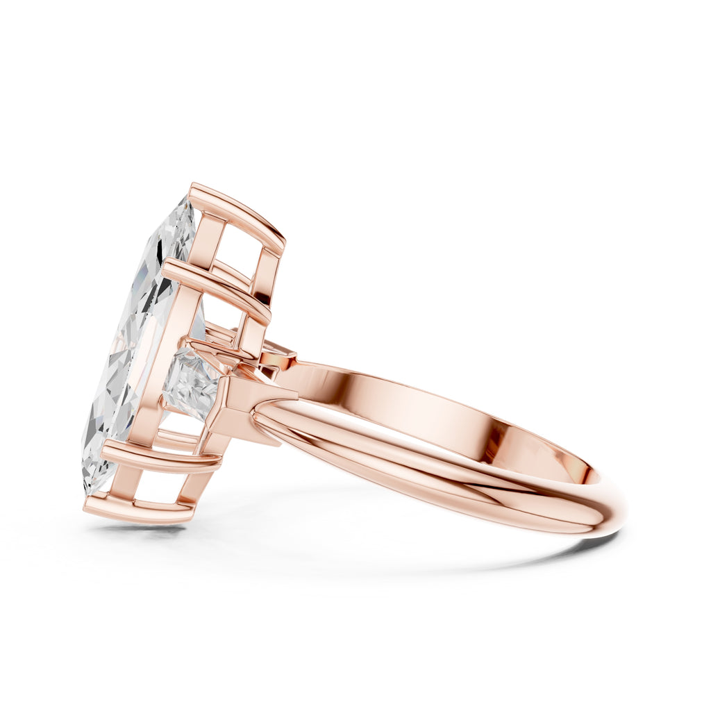 The Promise Trilogy 3ct Rose Gold Marquise