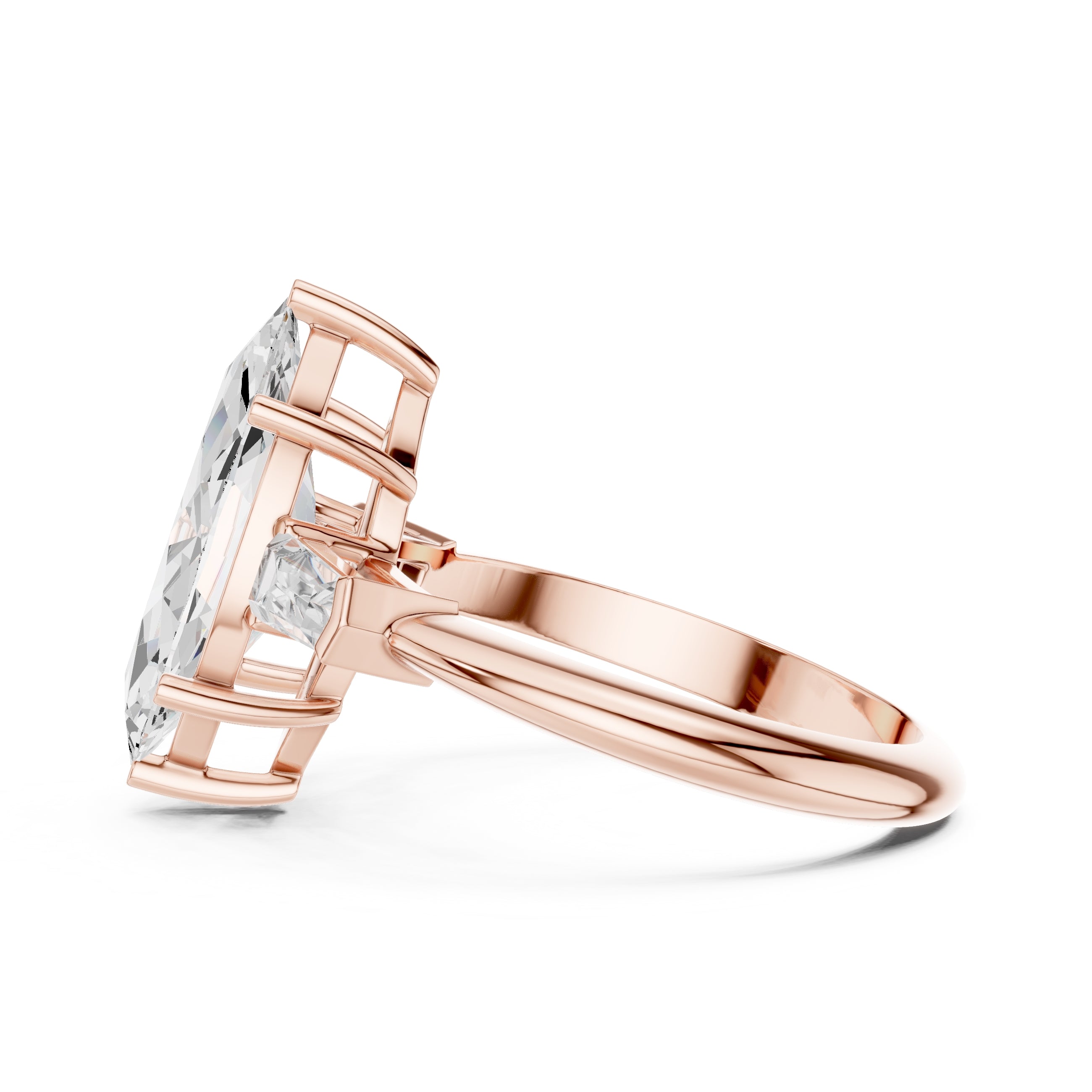 The Promise Trilogy 3ct Rose Gold Marquise