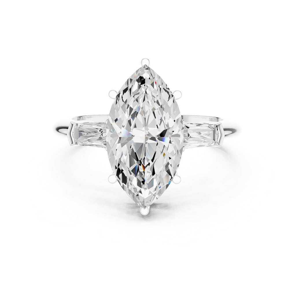 The Promise Trilogy 3ct White Gold Marquise