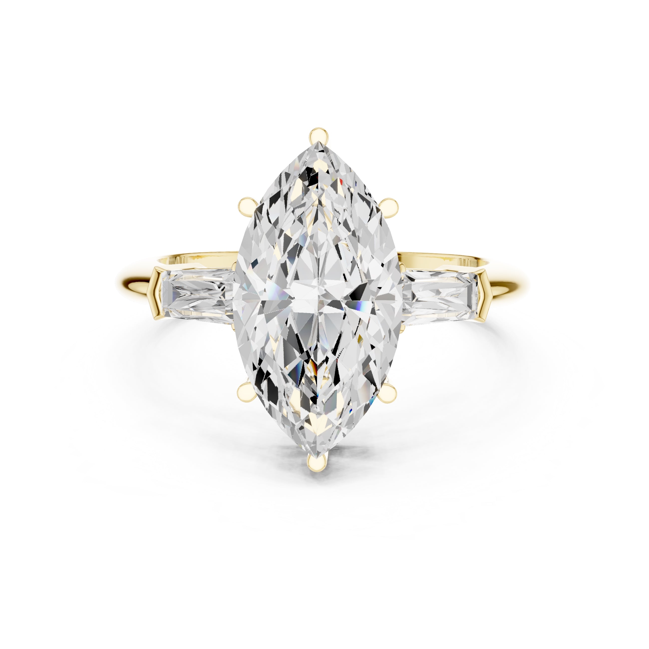 The Promise Trilogy 3ct Yellow Gold Marquise