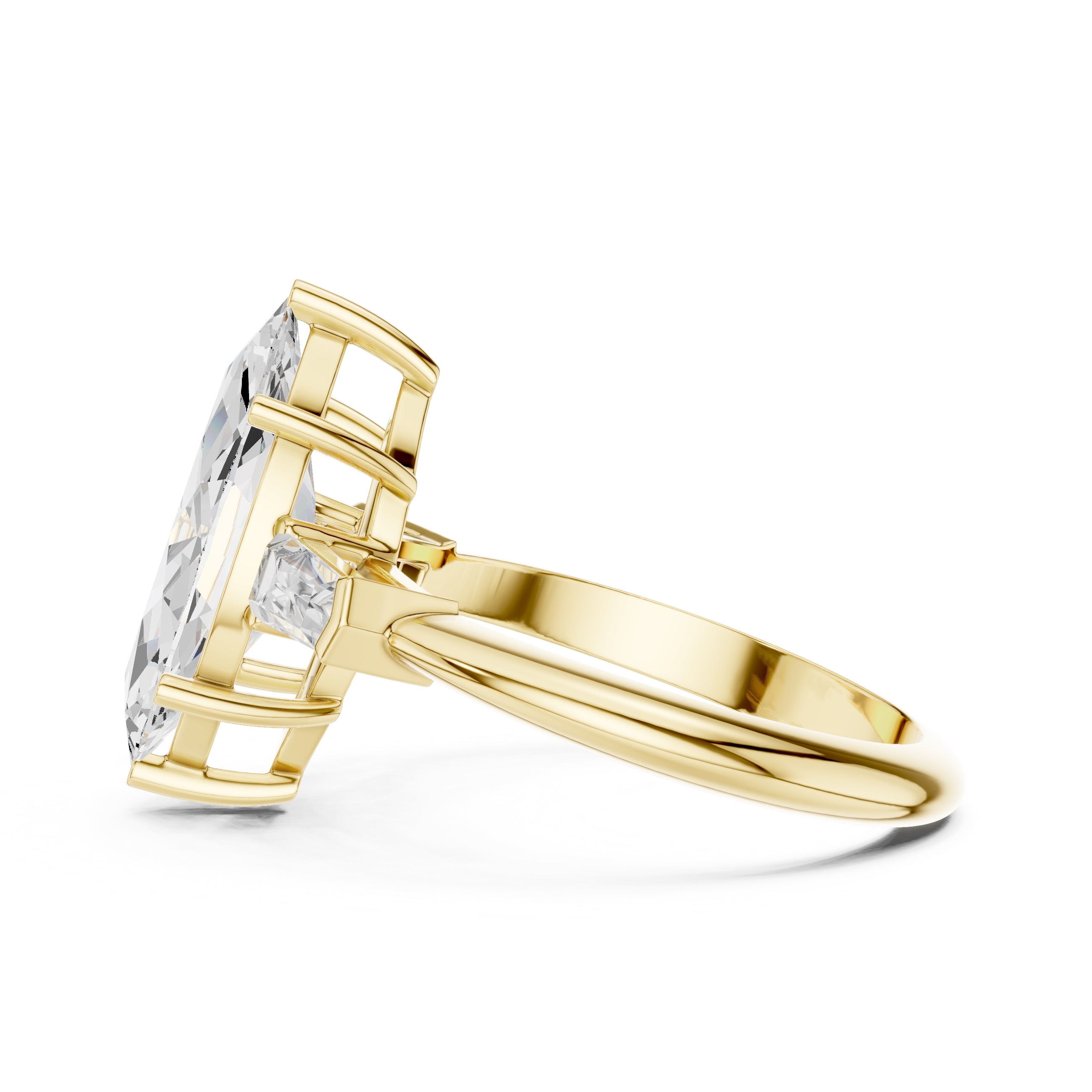 The Promise Trilogy 3ct Yellow Gold Marquise