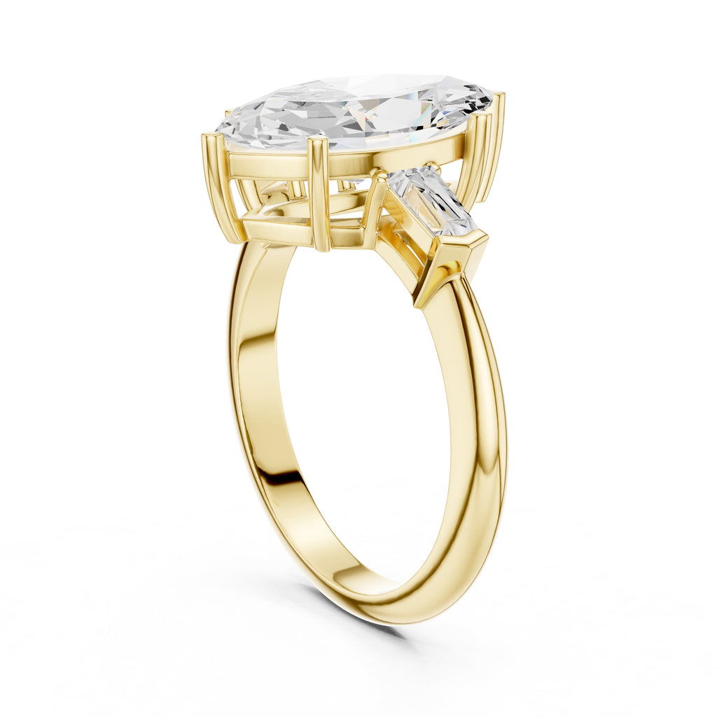 The Promise Trilogy 3ct Yellow Gold Marquise