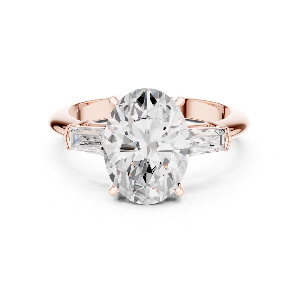 The Promise Trilogy 3ct Rose Gold Oval