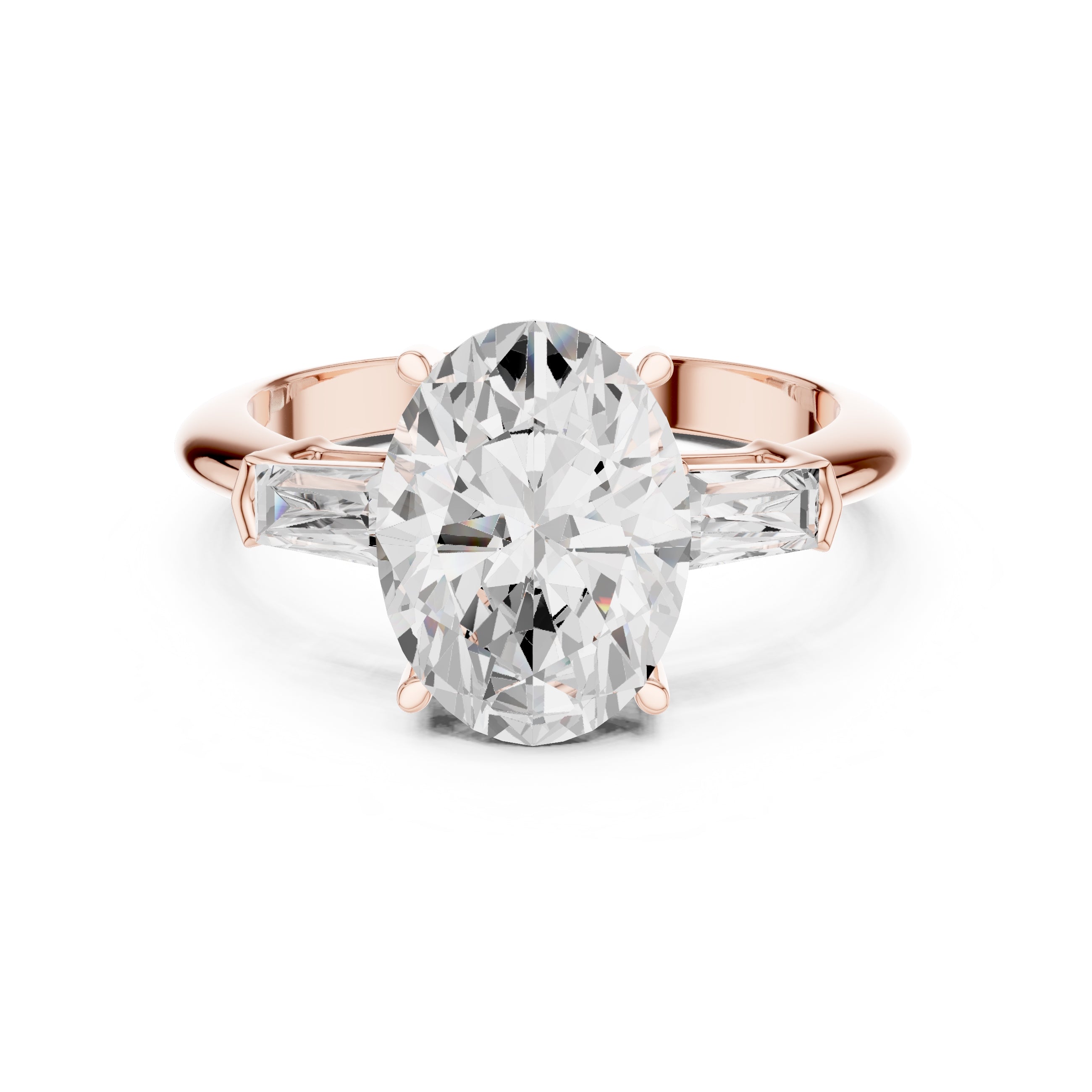 The Promise Trilogy 3ct Rose Gold Oval