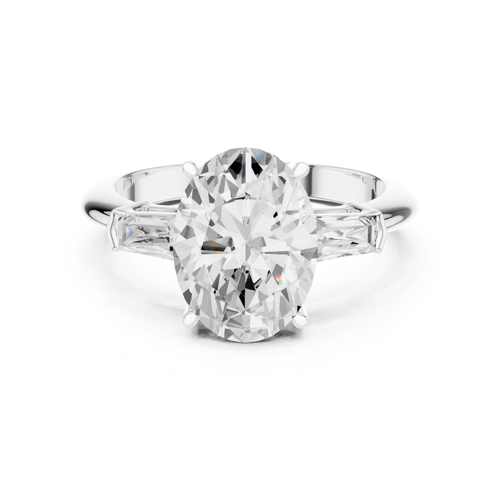 The Promise Trilogy 3ct White Gold Oval